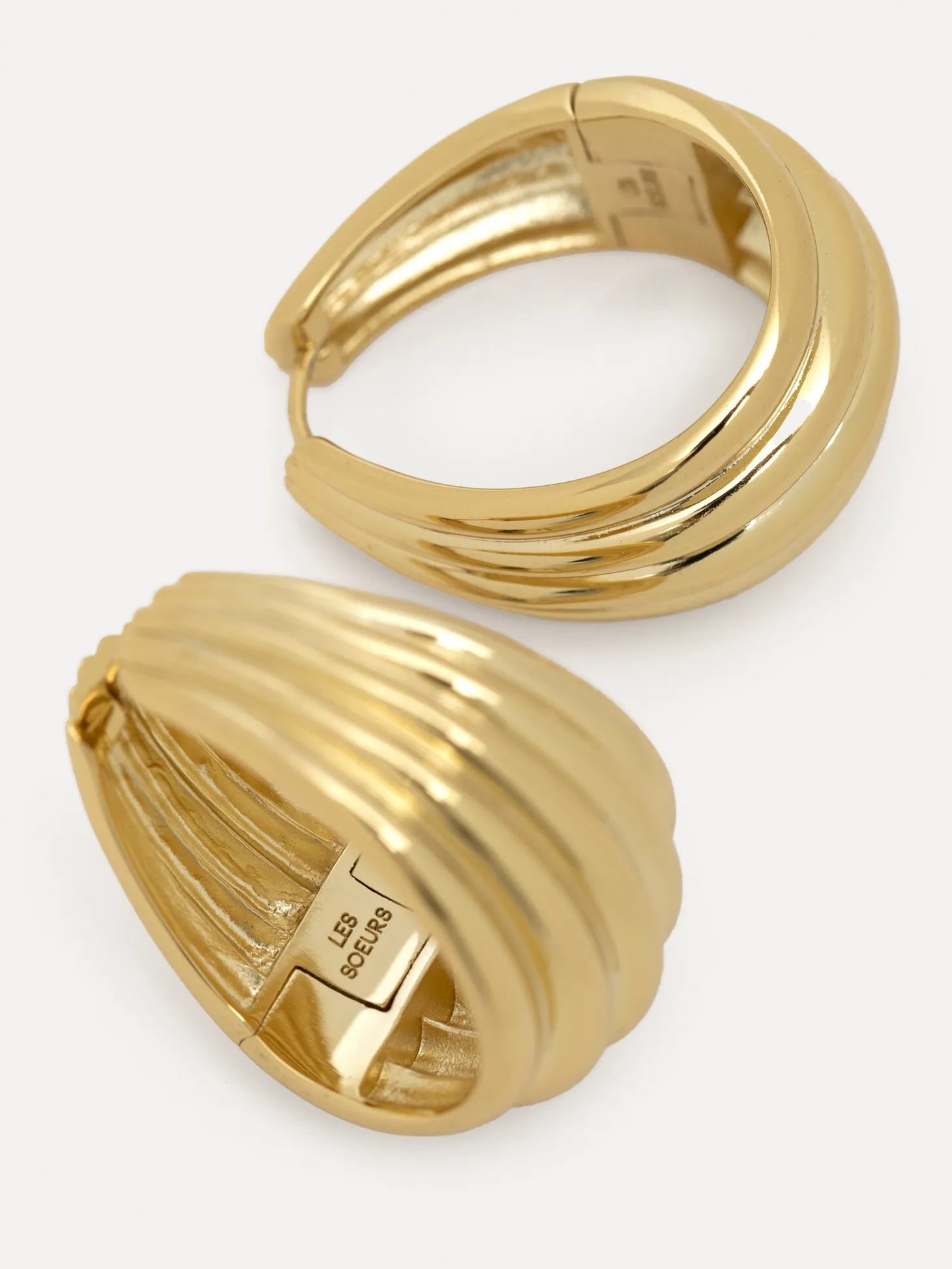 Les Soeurs Oorbellen set Fara Shell Gold Clearance