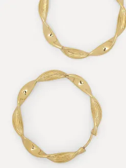 Les Soeurs Oorbellen set Fara Twisted Gold Outlet