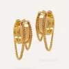 Les Soeurs Oorbellenset Fara Chain Gold Discount