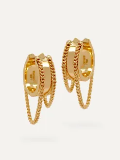 Les Soeurs Oorbellenset Fara Chain Gold Discount