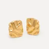 Les Soeurs Oorbellenset Fara Folded Gold New