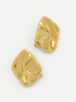 Les Soeurs Oorbellenset Fara Folded Gold New