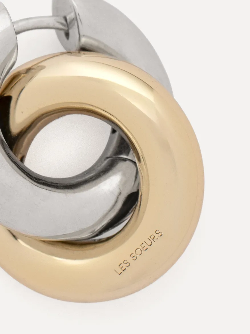 Les Soeurs Oorbellenset Fara Linked Combi Outlet
