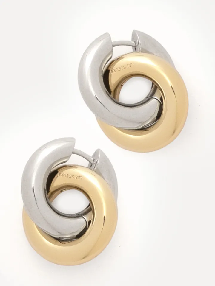 Les Soeurs Oorbellenset Fara Linked Combi Outlet