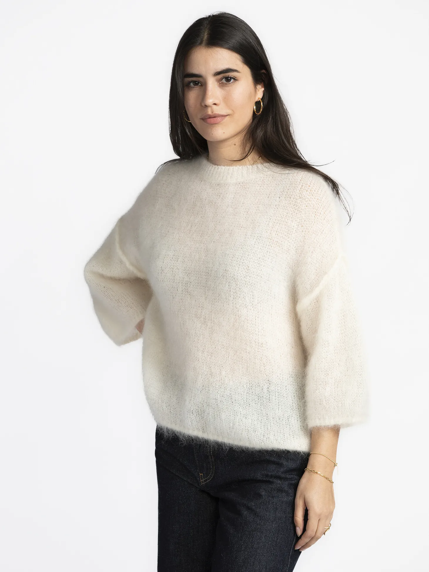Le Marais Oversized Trui Stella White Fashion