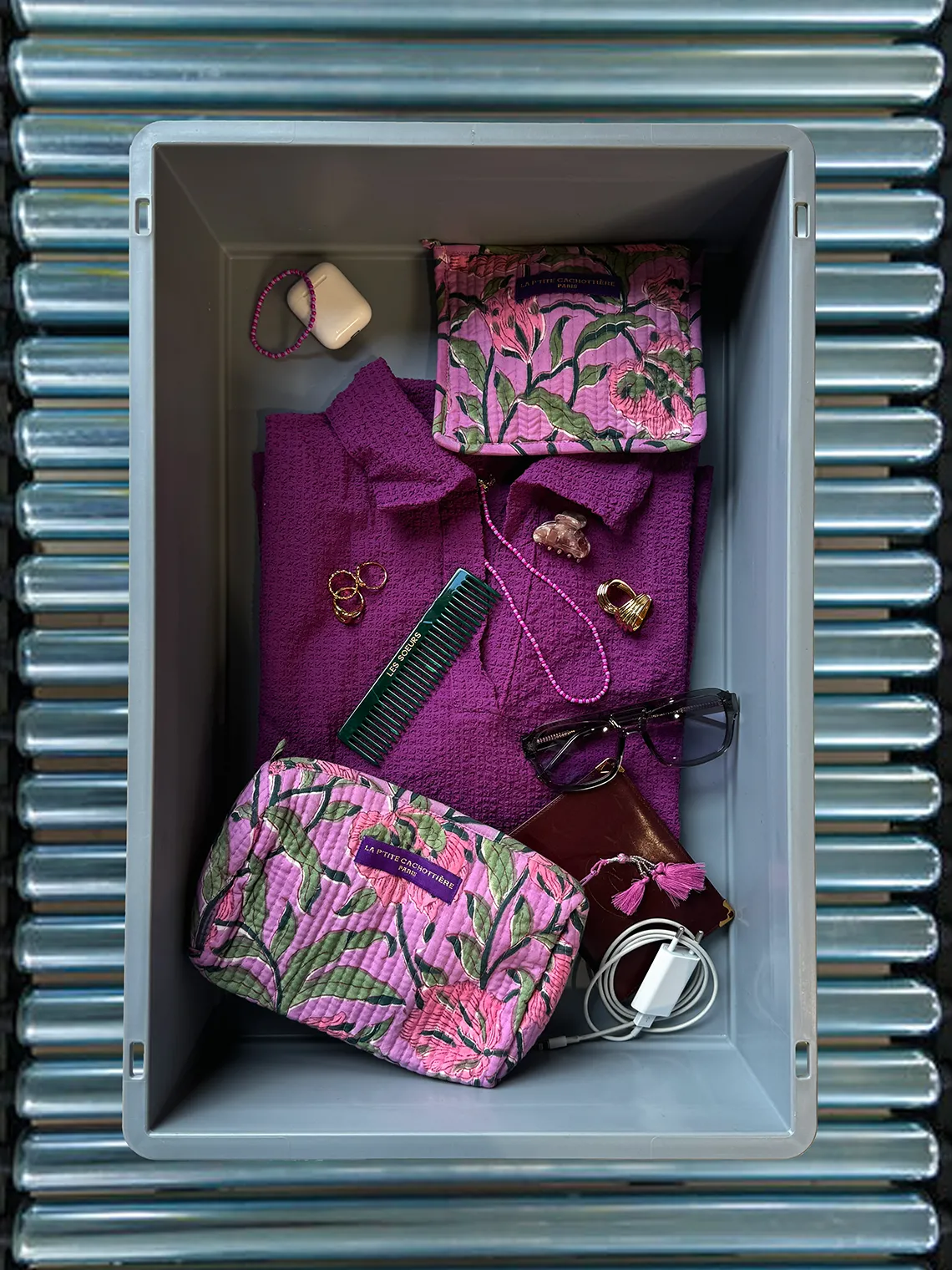 Le Marais Pouch Indi Purple Outlet