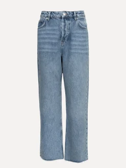 Les Soeurs Rechte jeans Cruz Mid+Blue+Denim New