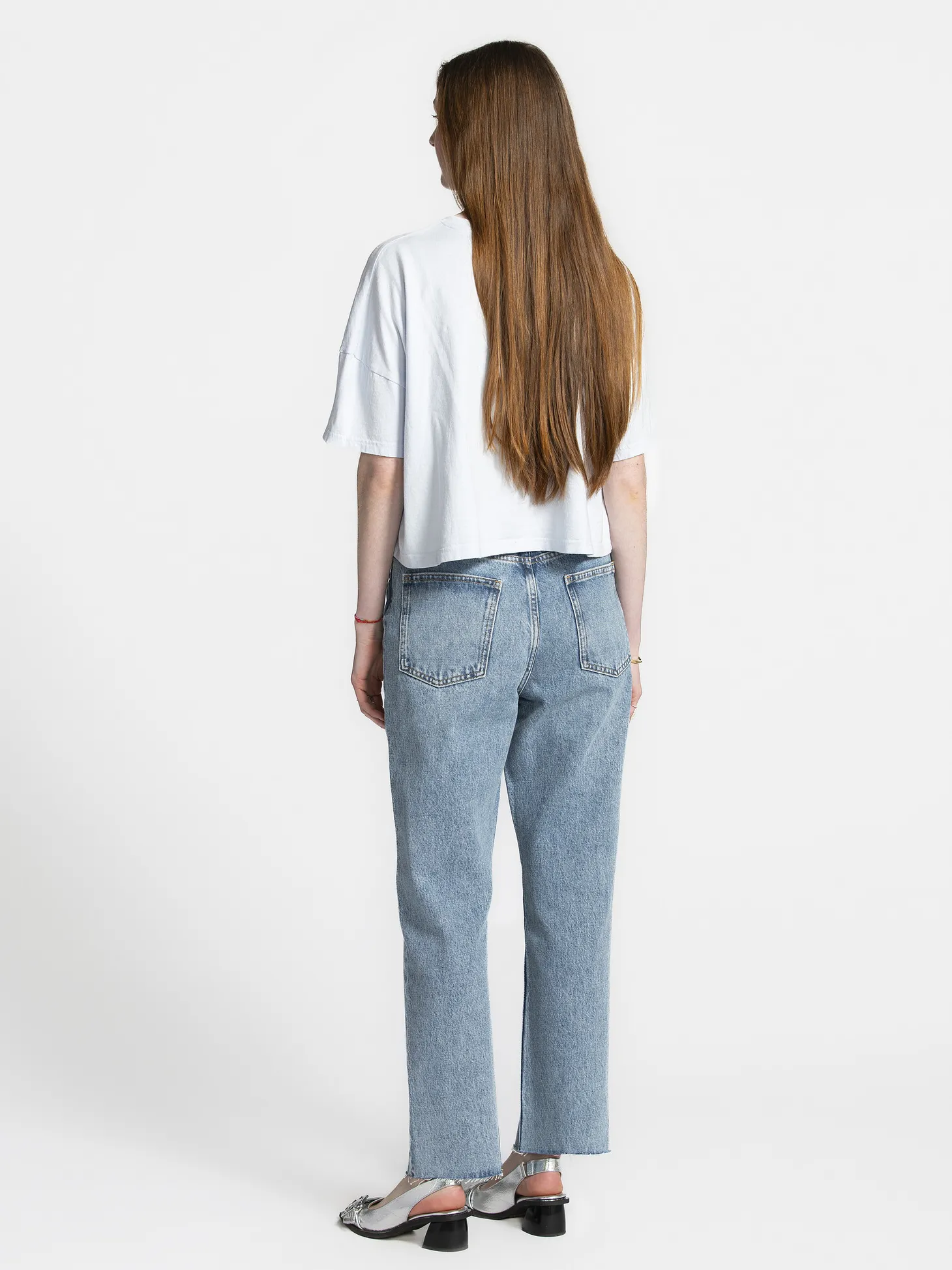 Les Soeurs Rechte jeans Cruz Mid+Blue+Denim New