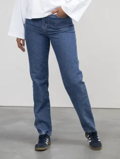 Selected Rechte jeans Naomi Medium+Blue+Denim Online