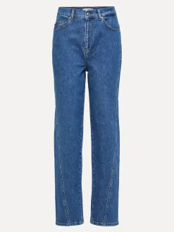 Selected Rechte jeans Naomi Medium+Blue+Denim Online