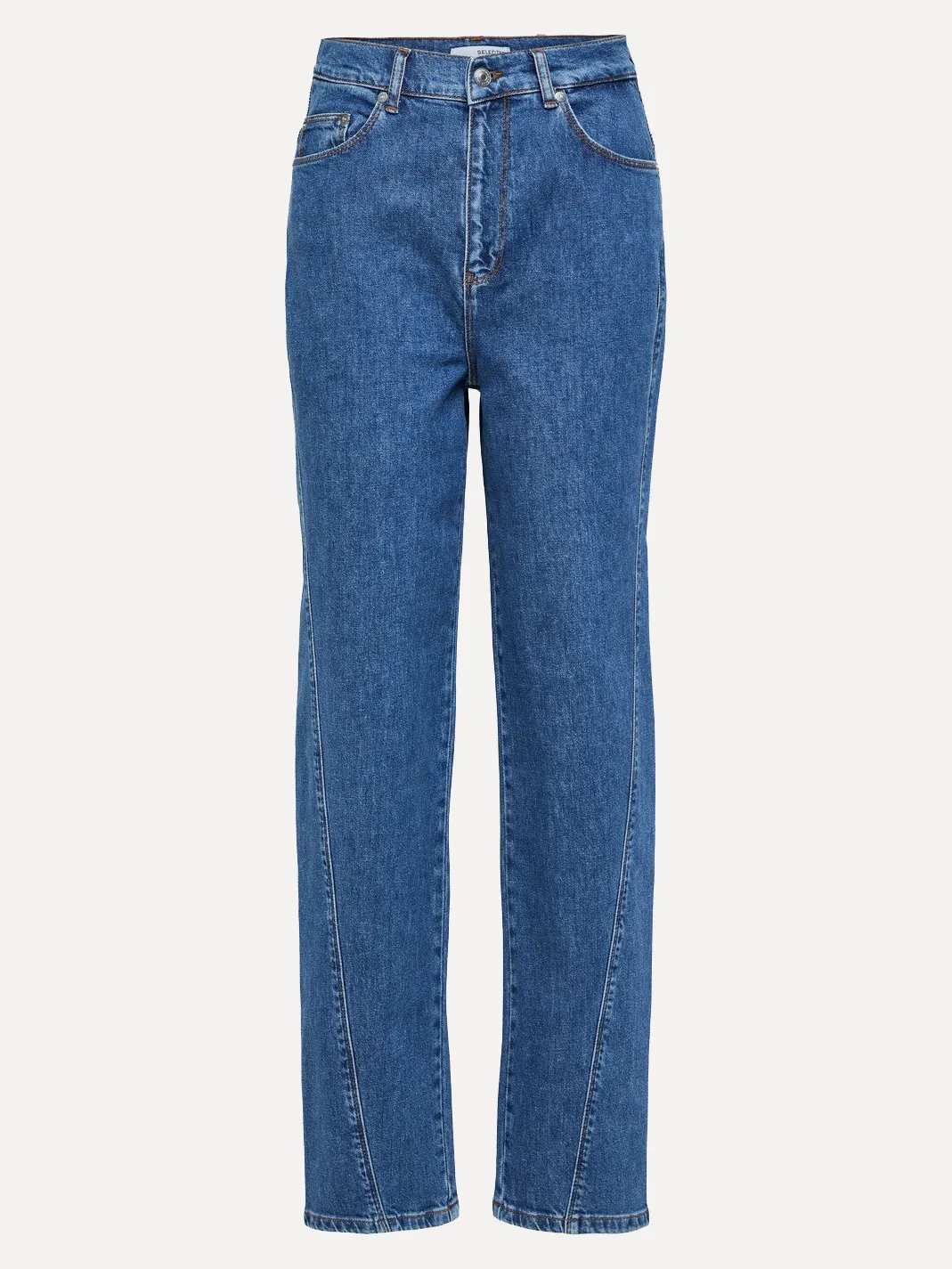 Selected Rechte jeans Naomi Medium+Blue+Denim Online