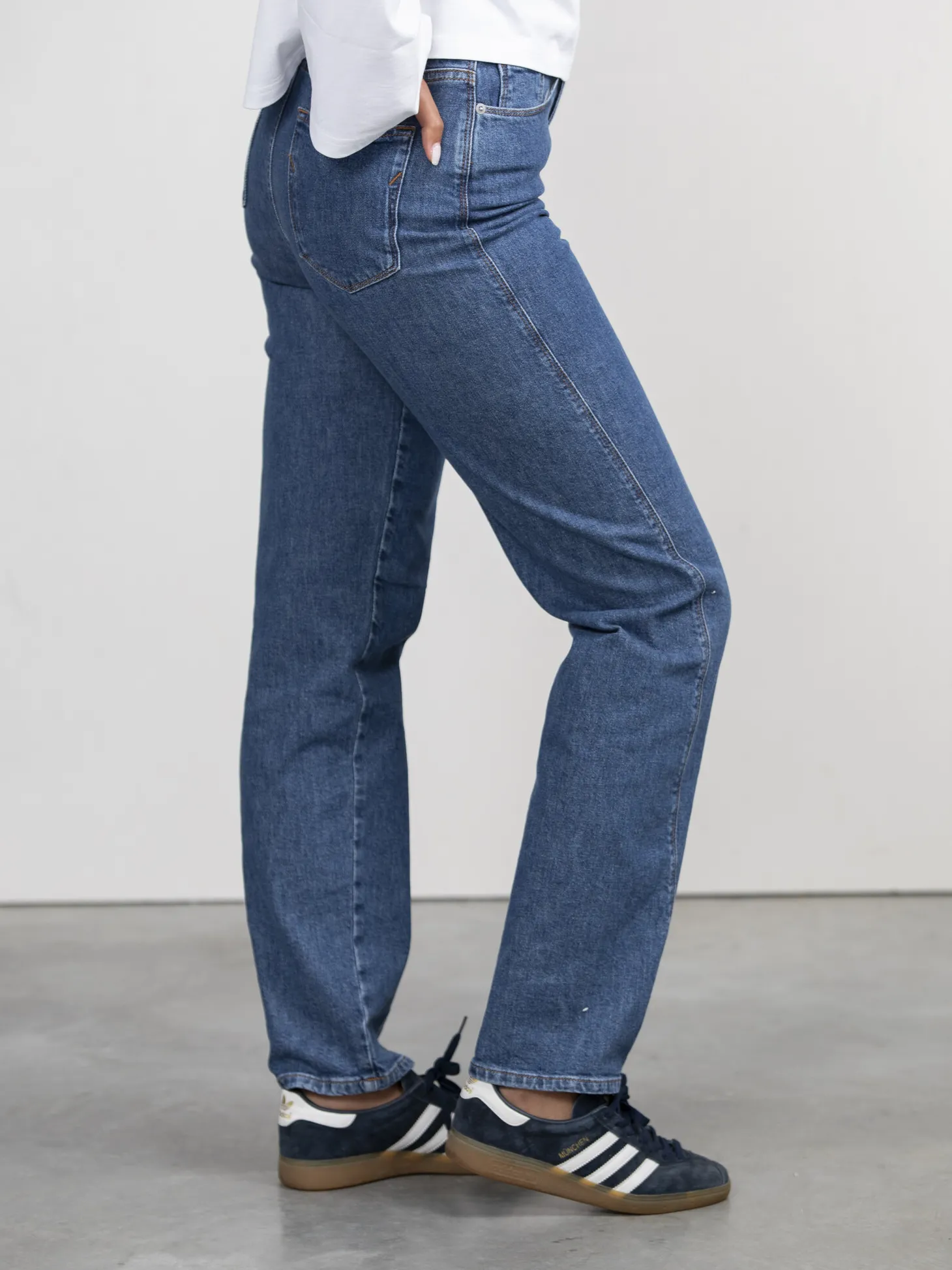Selected Rechte jeans Naomi Medium+Blue+Denim Online