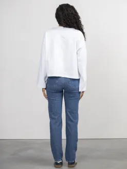 Selected Rechte jeans Naomi Medium+Blue+Denim Online