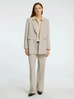 Selected Relaxte Blazer Rita Island+Fossil+Melange New