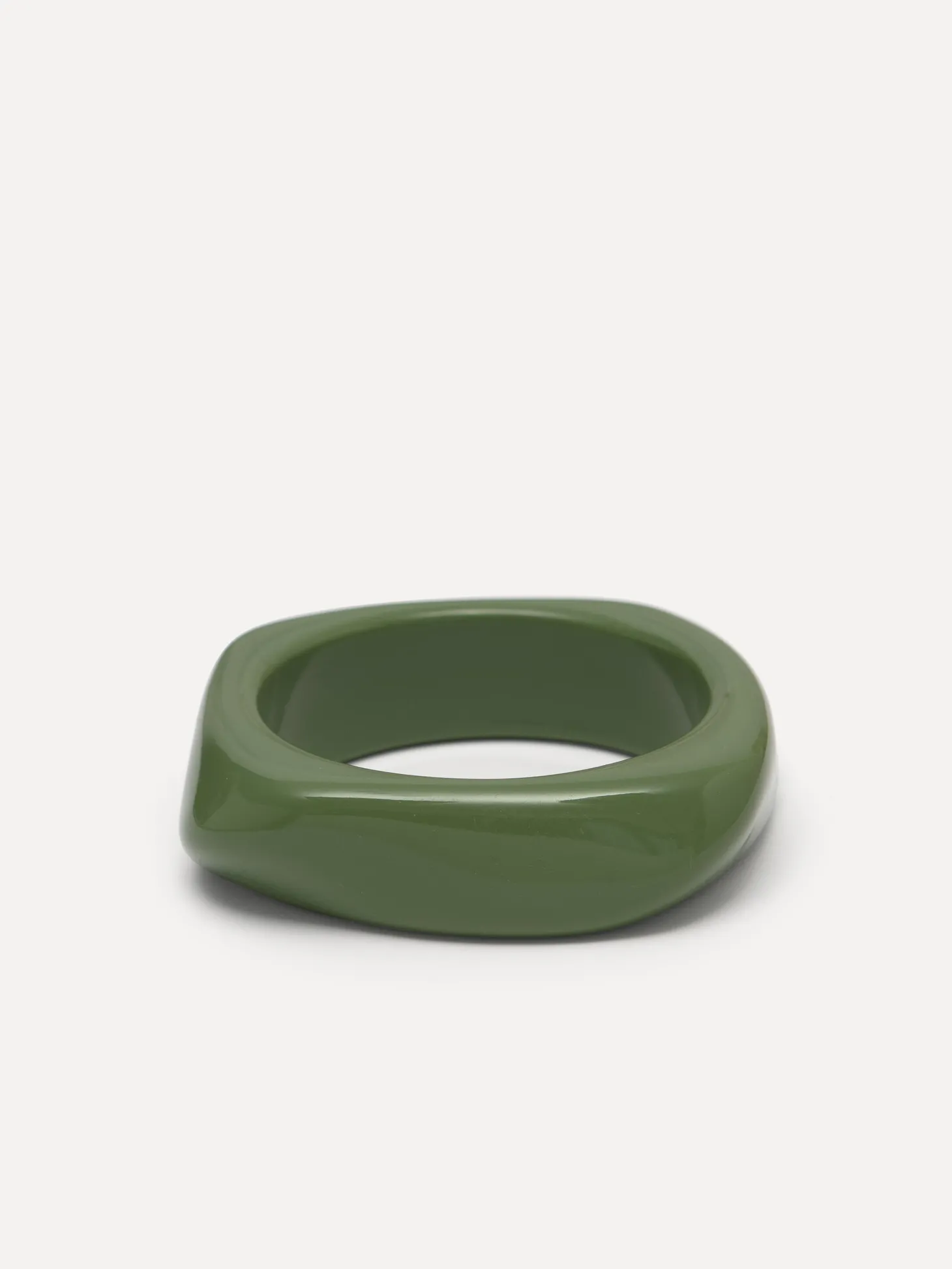 Les Soeurs Resin bangle armband rectangle Green Discount