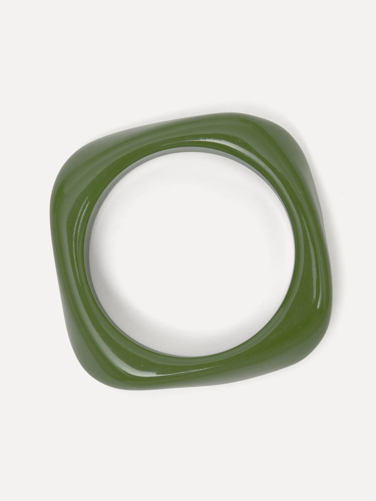 Les Soeurs Resin bangle armband rectangle Green Discount