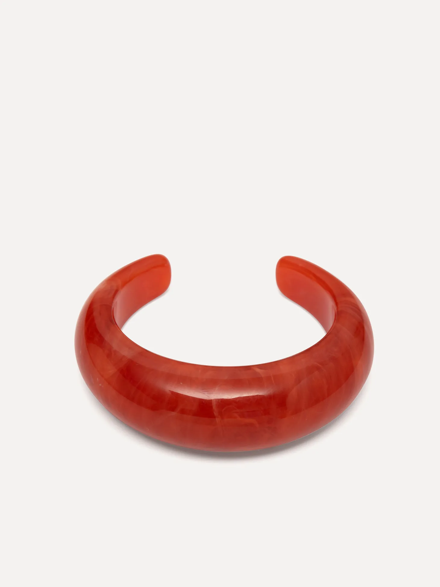 Les Soeurs Resin Bangle armband rond open Red Outlet