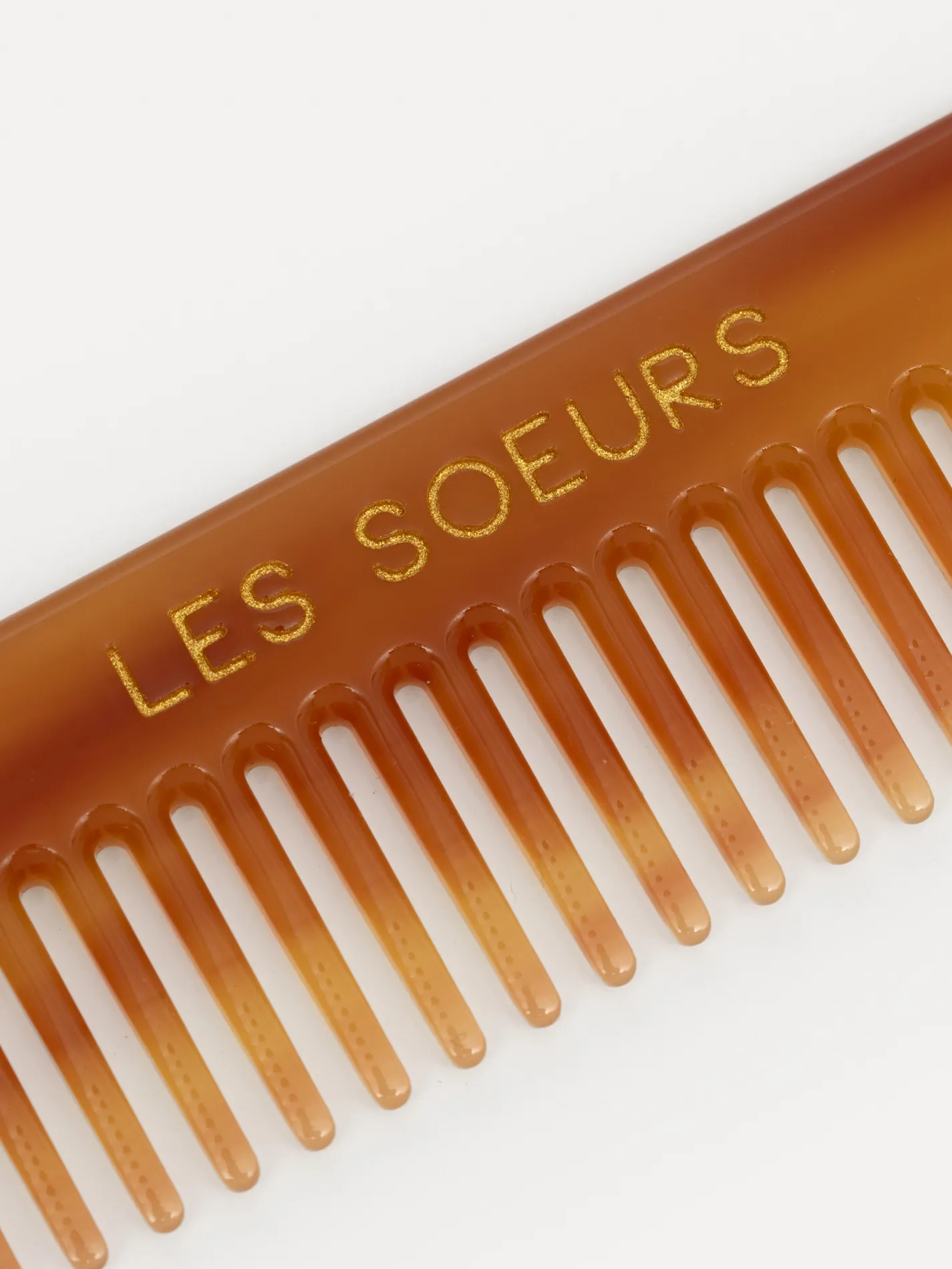 Les Soeurs Resin haarkammetje Amber Clearance