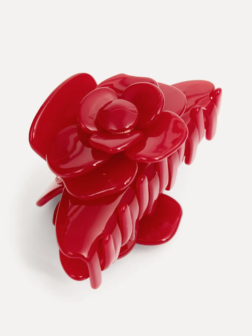 Les Soeurs Resin haarspeld Bloem Red New