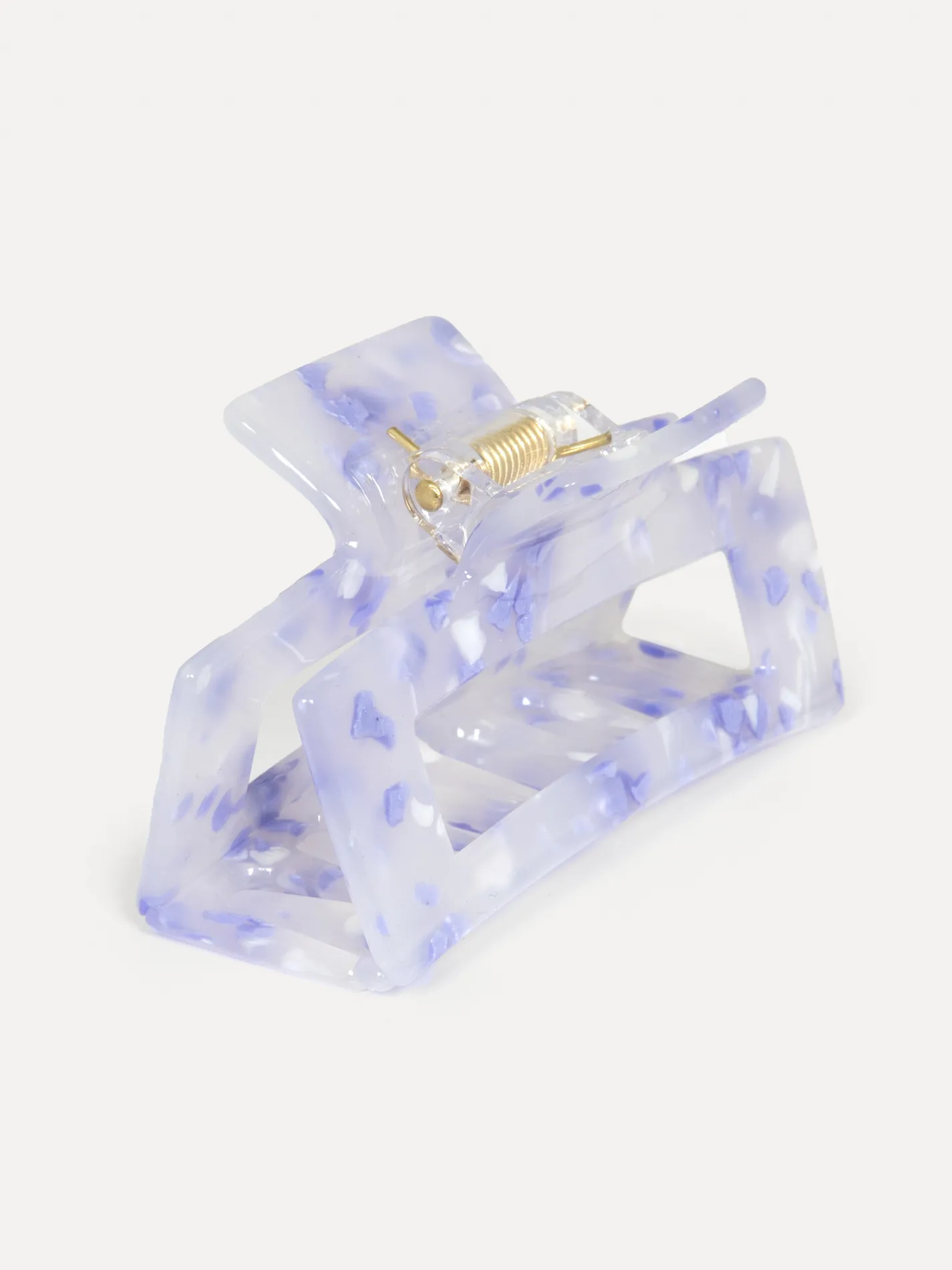 Les Soeurs Resin haarspeld rechthoekig PurpleWhite Best