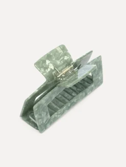 Les Soeurs Resin haarspeld rechthoekig Jade Sale