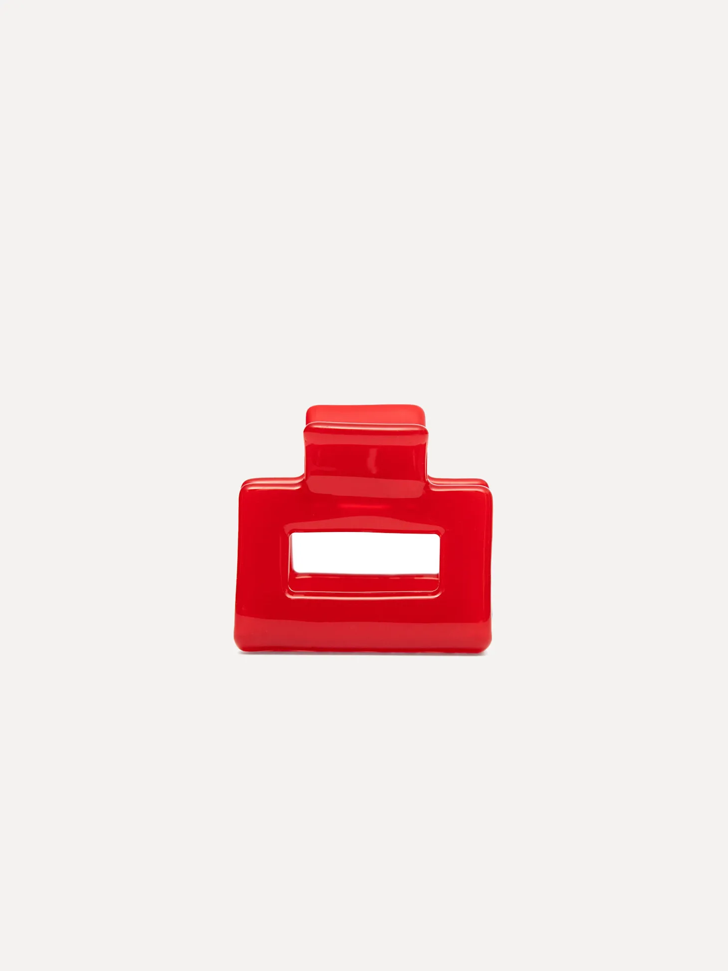 Les Soeurs Resin haarspeld rechthoekig Red New