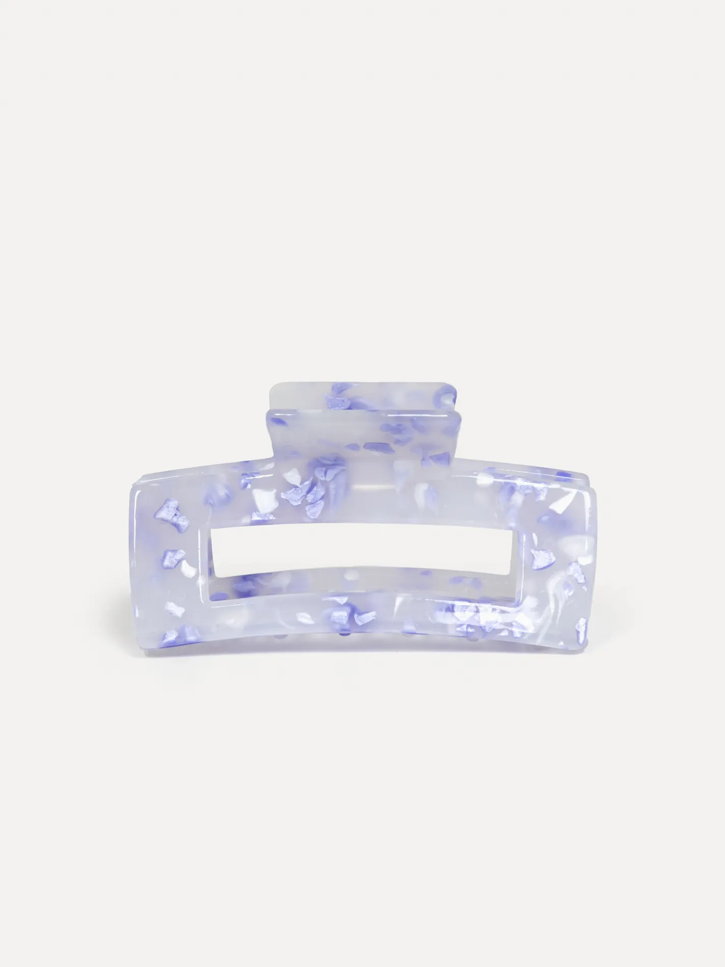 Les Soeurs Resin haarspeld rechthoekig PurpleWhite Best