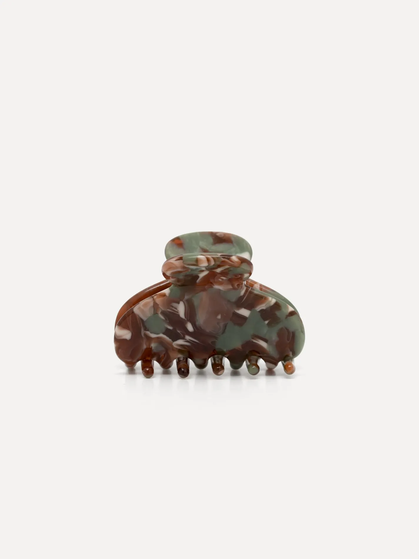 Les Soeurs Resin Haarspeld rond BrownGreen Outlet