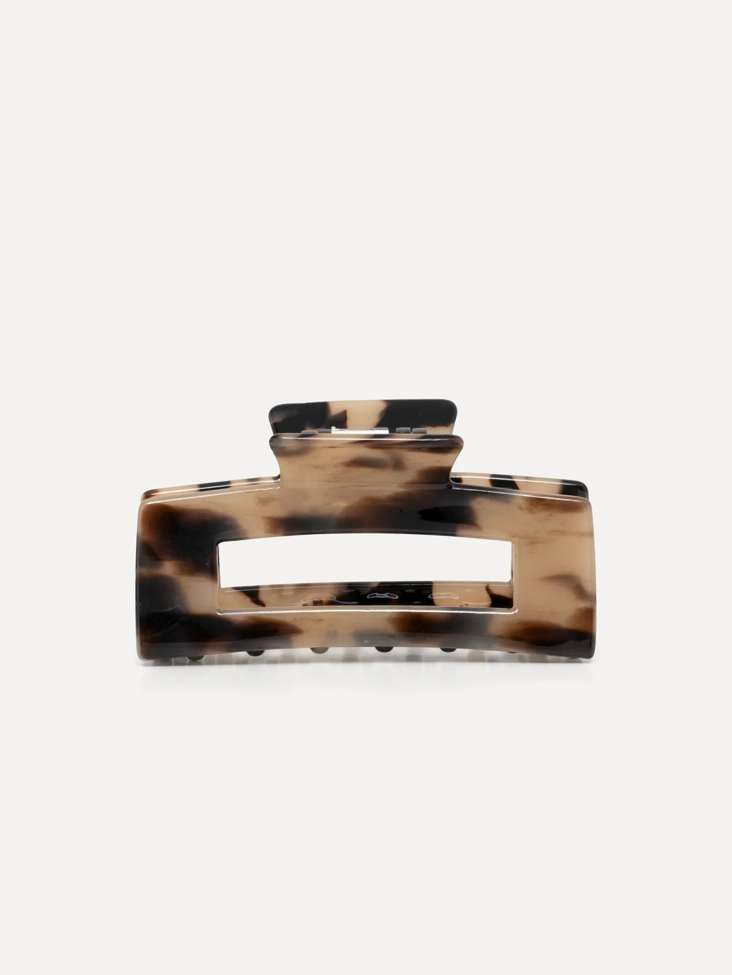 Les Soeurs Resin Hair Clip Rectangle Light+Tortue Sale