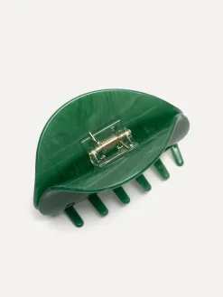 Les Soeurs Resin Hair Clip Shell Green Online