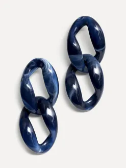 Les Soeurs Resin oorbellen set Maddy Blue Sale