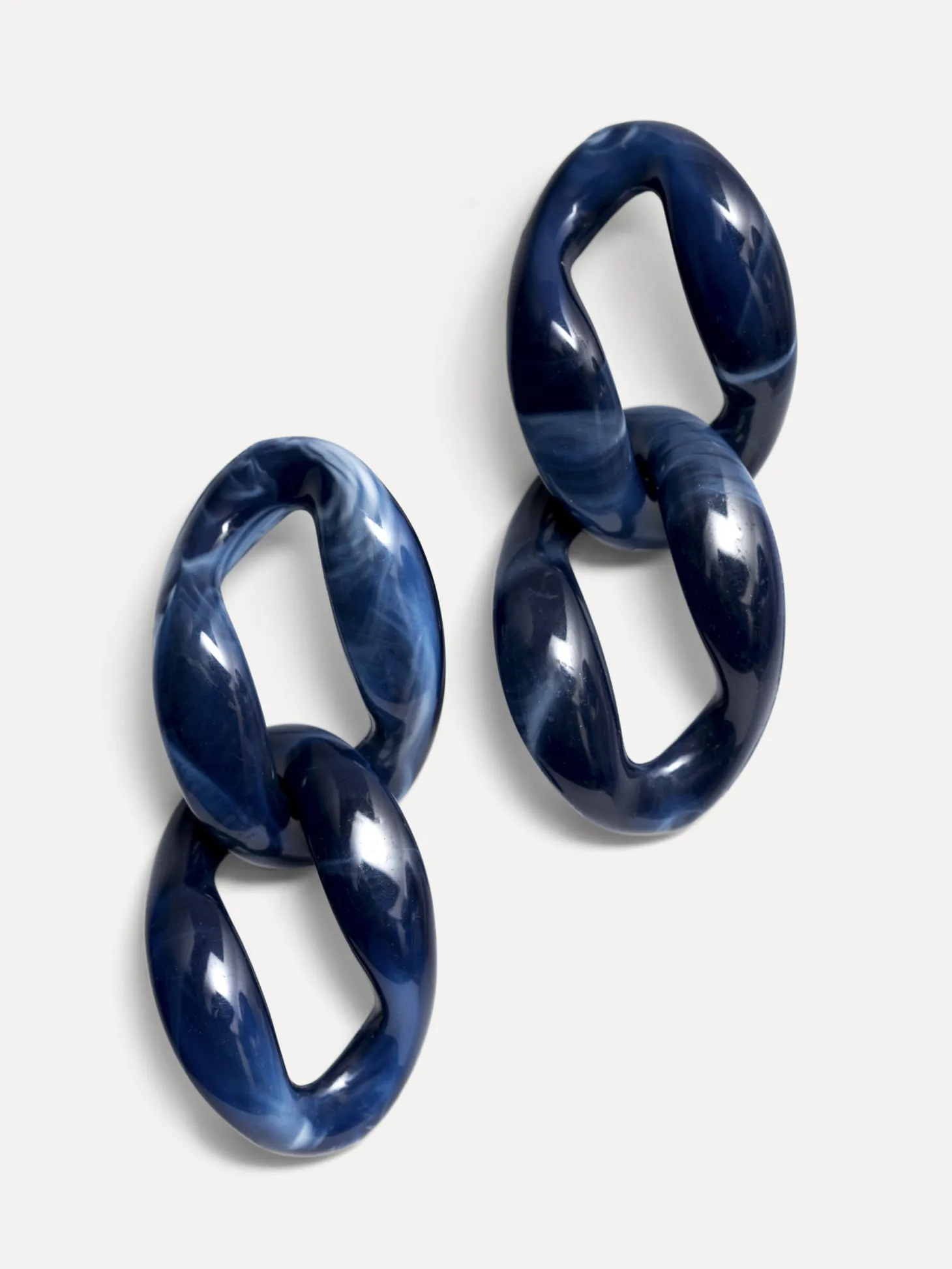 Les Soeurs Resin oorbellen set Maddy Blue Sale