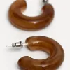 Les Soeurs Resin oorbellen set Melany Amber Discount