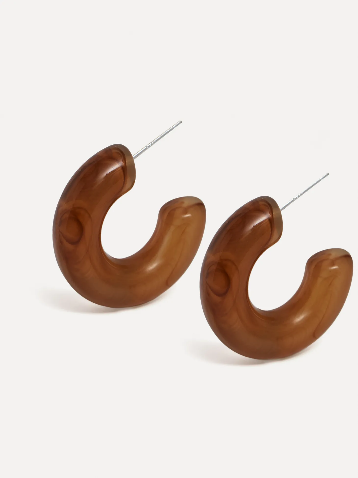 Les Soeurs Resin oorbellen set Melany Amber Discount