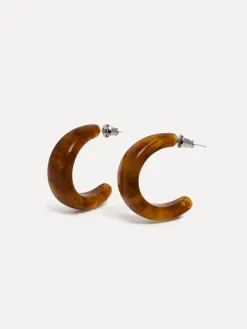 Les Soeurs Resin oorbellen set Melly Brown Discount