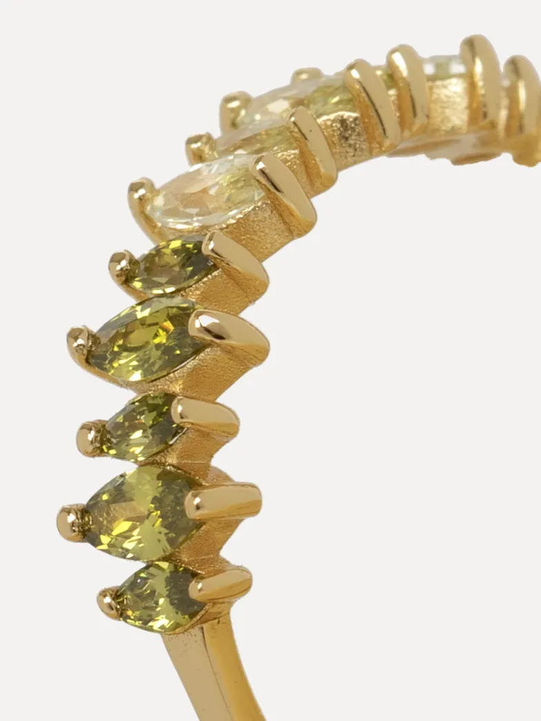 Les Soeurs Ring Chloe Marquise Gold Fashion