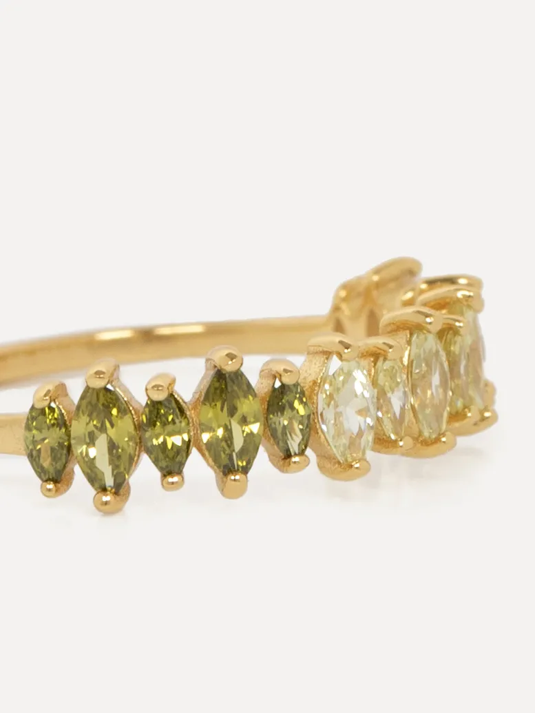 Les Soeurs Ring Chloe Marquise Gold Fashion