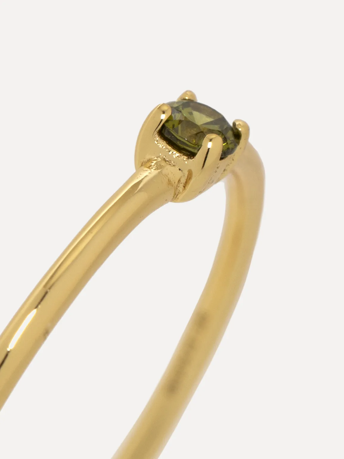 Les Soeurs Ring Chloe Moodstone Khaki+Gold New