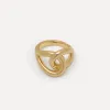 Les Soeurs Ring Claire Knot Gold Hot