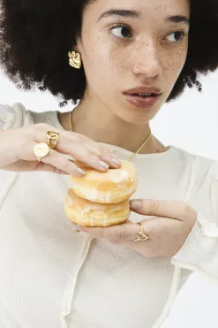 Les Soeurs Ring Claire Knot Gold Hot