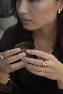 Les Soeurs Ring Claire Knot Gold Hot
