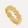 Les Soeurs Ring Gabi Heart Gold Sale