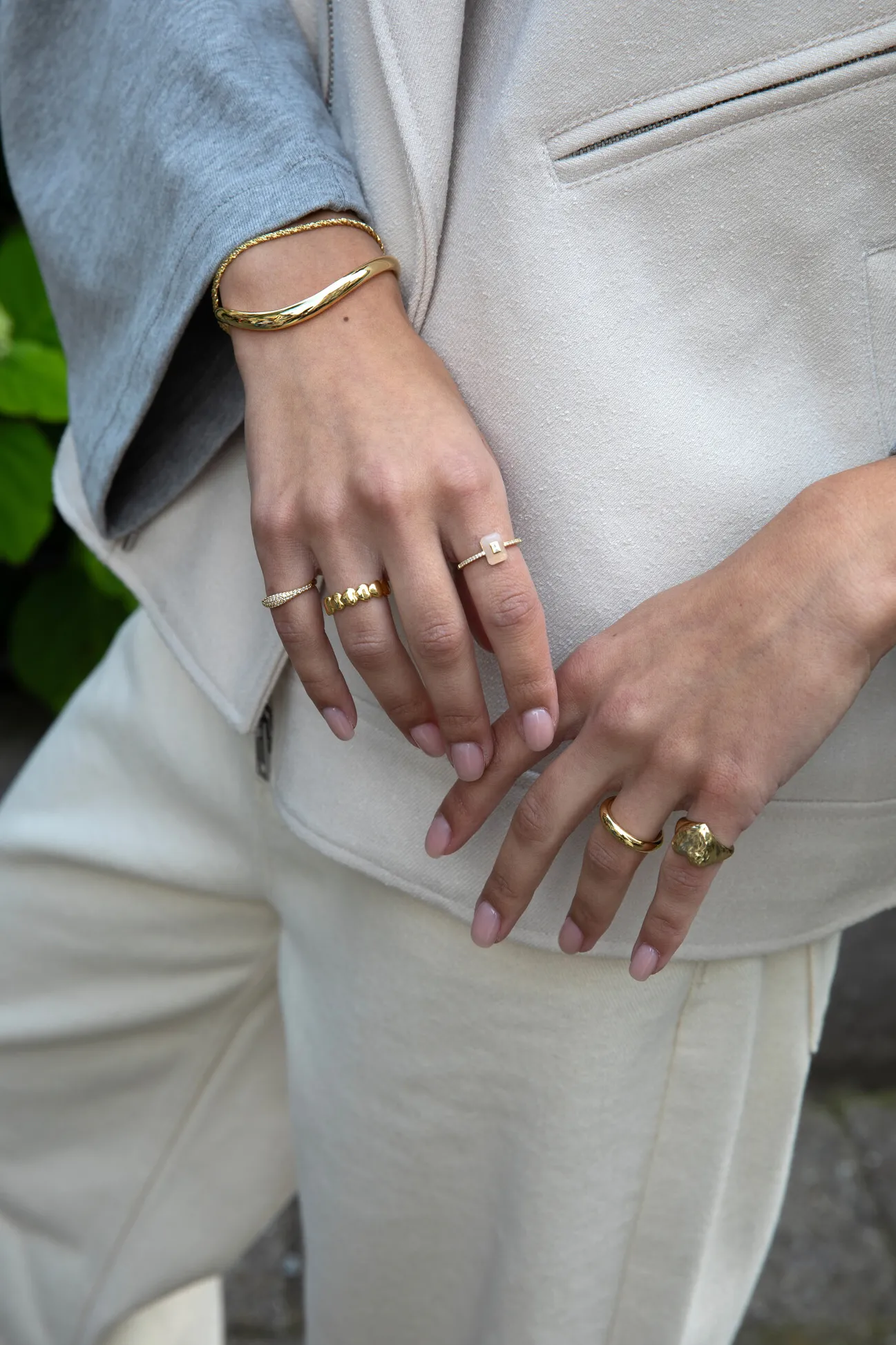 Les Soeurs Ring Gabi Heart Gold Sale