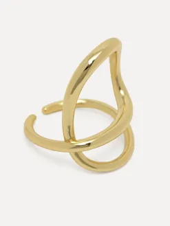 Les Soeurs Ring Gilda Abstract Gold Clearance