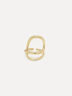 Les Soeurs Ring Gilda Abstract Gold Clearance