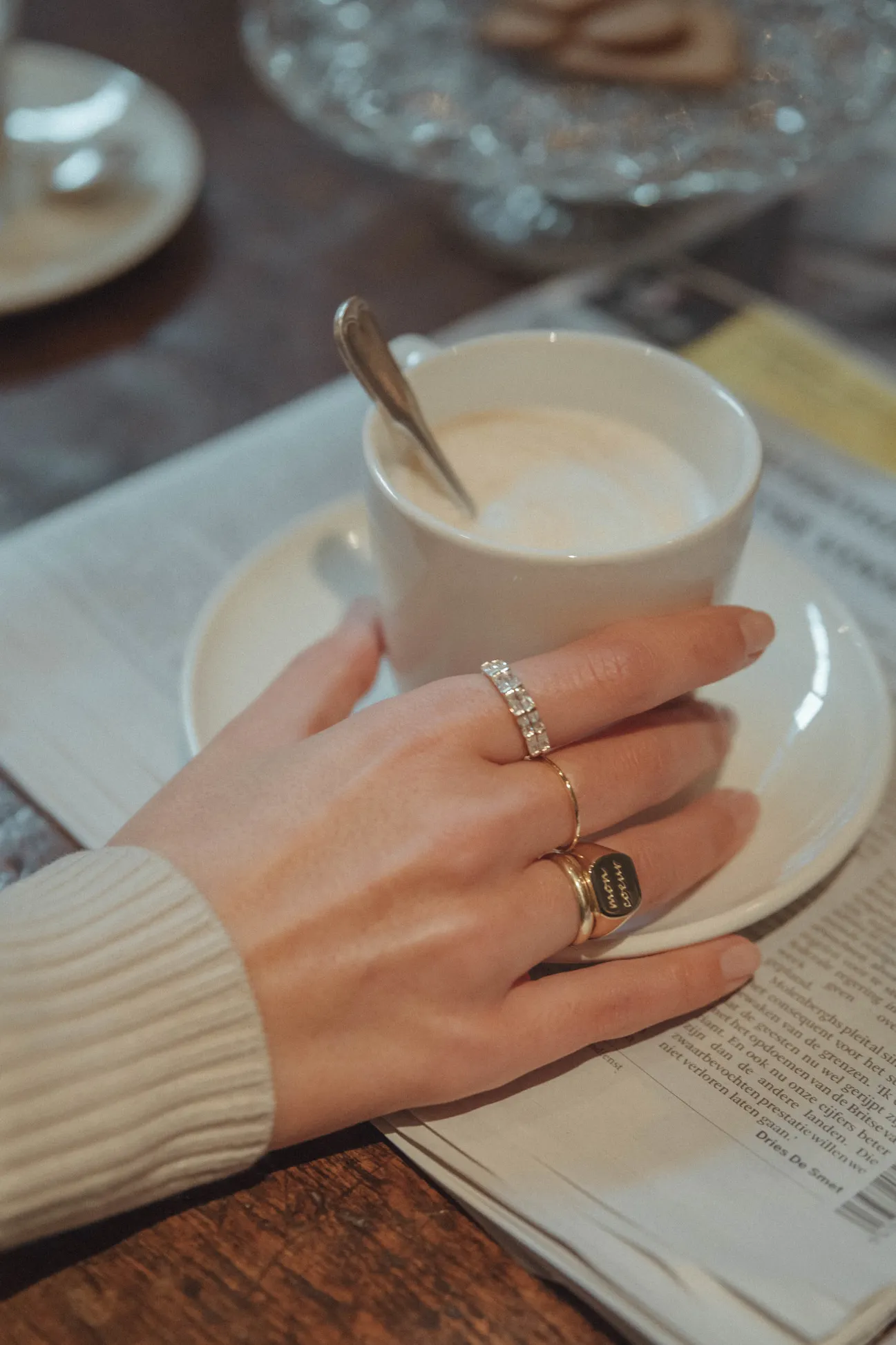 Les Soeurs Ring Gilda Mon Coeur Gold Clearance