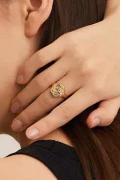 Les Soeurs Ring Gilda Pastel Zirkonia Gold New