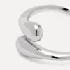 Les Soeurs Ring Gilda Waterdrops Silver New