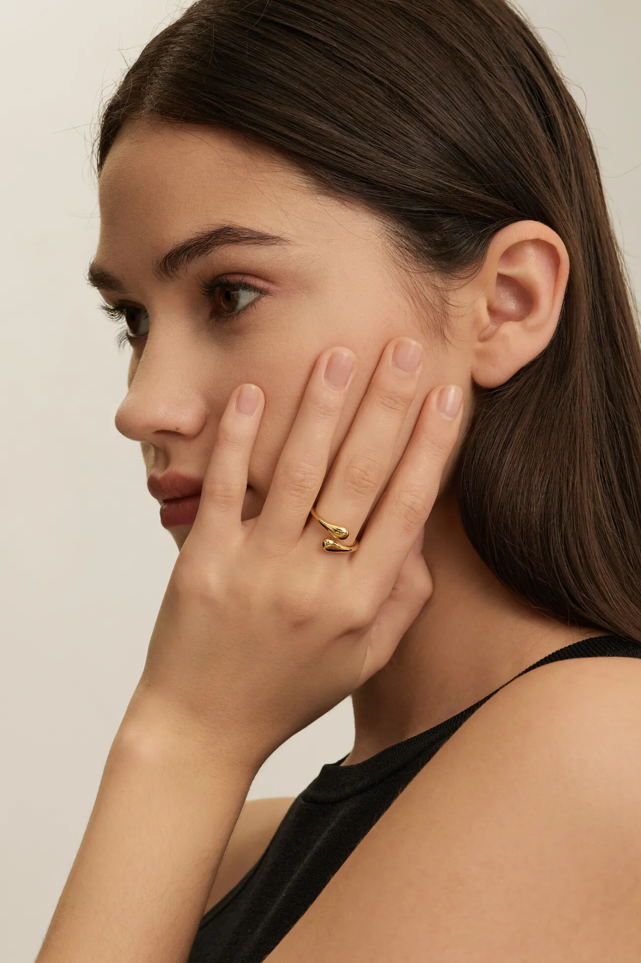 Les Soeurs Ring Gilda Waterdrops Gold Discount