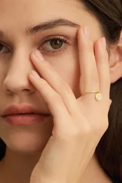 Les Soeurs Ring Ginette Coin Gold Best